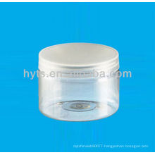 350ml clear pet plastic jar with lid